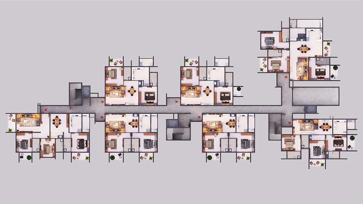 Paramount Boulevard-1 Typical Floor master plan